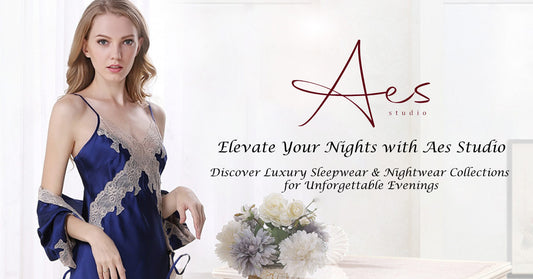 blue color romantic silk nightgown for ladies