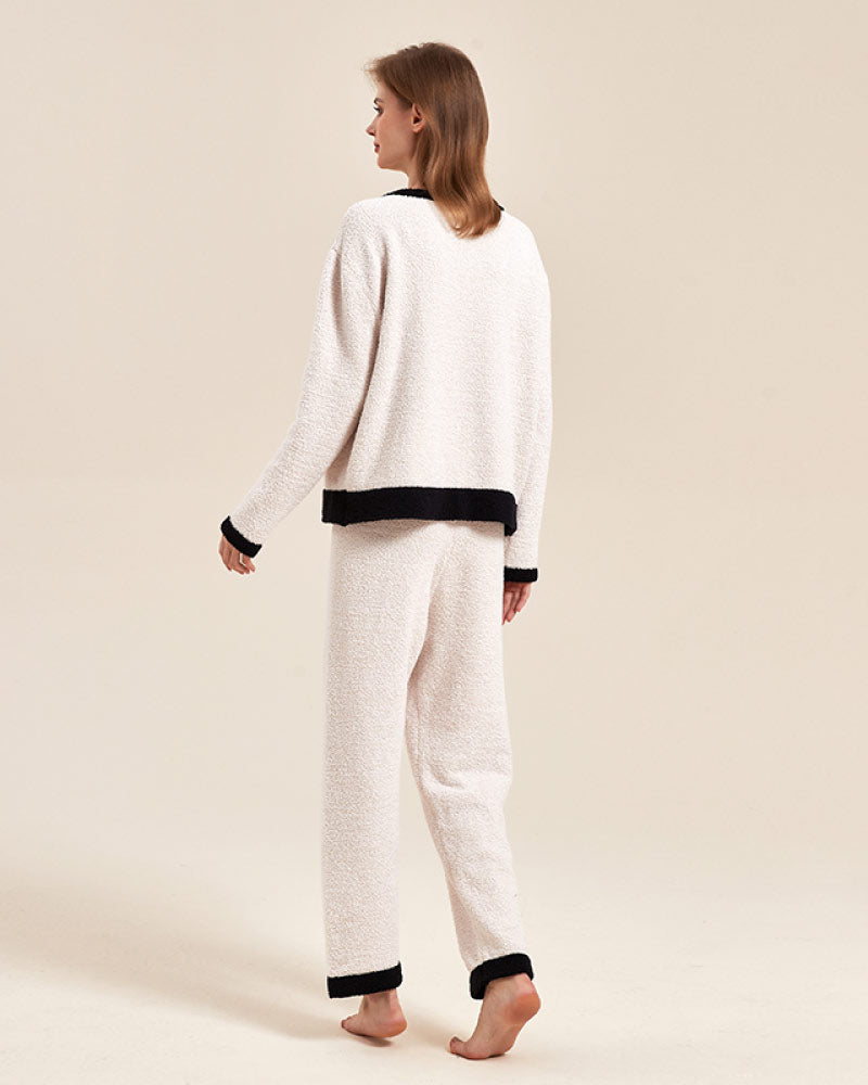 Winter Classic Chic Style Fur Pajama back
