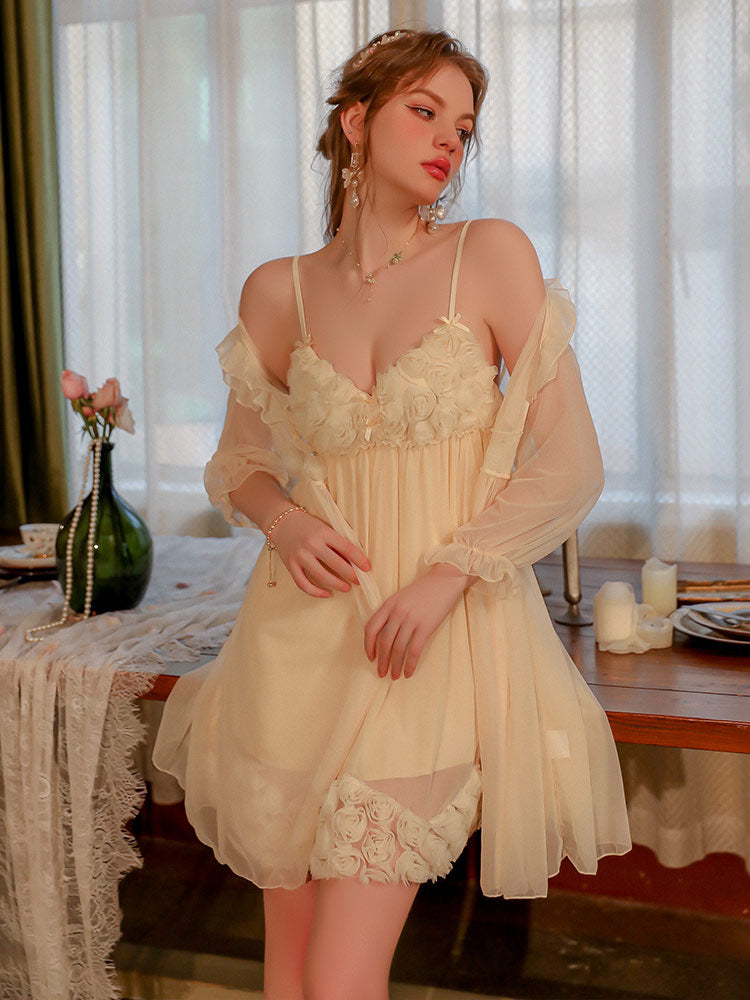Sexy Mesh Sheer Temptation Floral Nightgown Aes Studio Sexy Mesh Sheer Temptation Floral Nightgown Aes Studio
