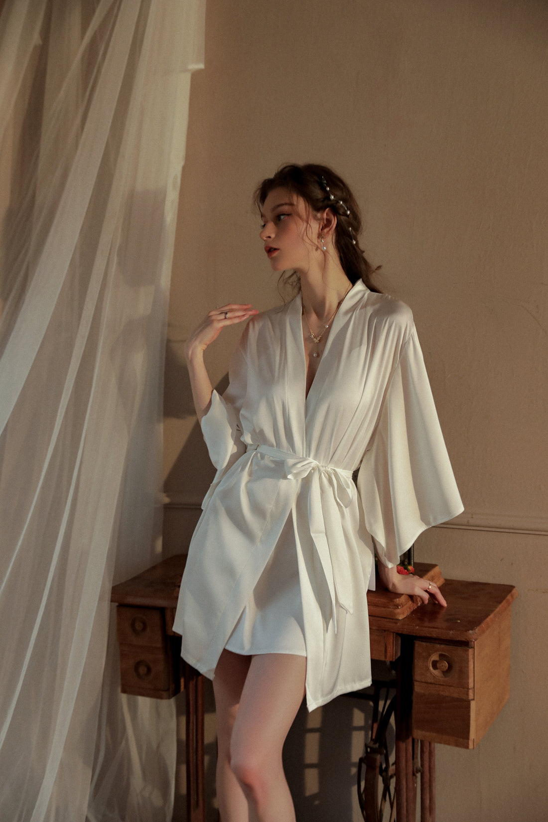 white color sexy pajama for women