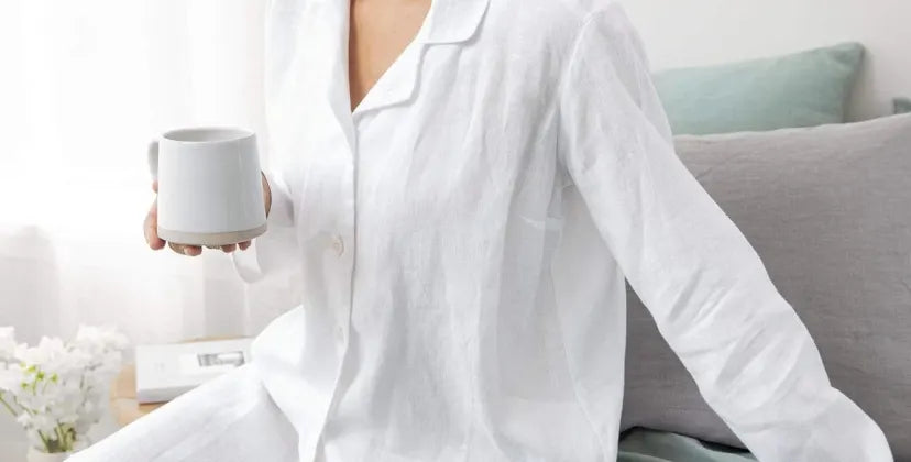 white color sexy pajamas shirt