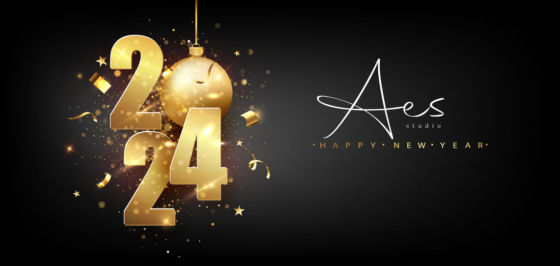 happy new year 2024 from Aes Studio sexy nightgown and sleepwear for women online store