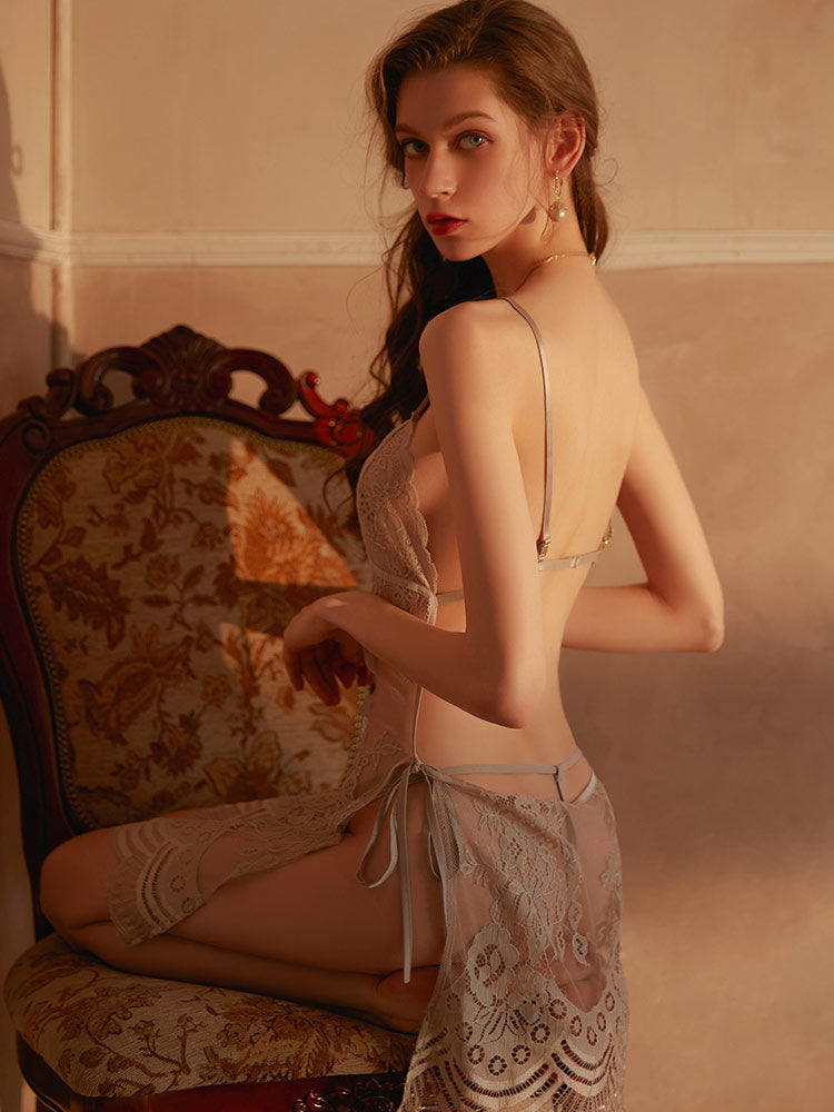 Sexy Mesh Sheer Backless Lingerie Set Aes Studio Sexy Mesh Sheer Backless Lingerie Set Aes Studio